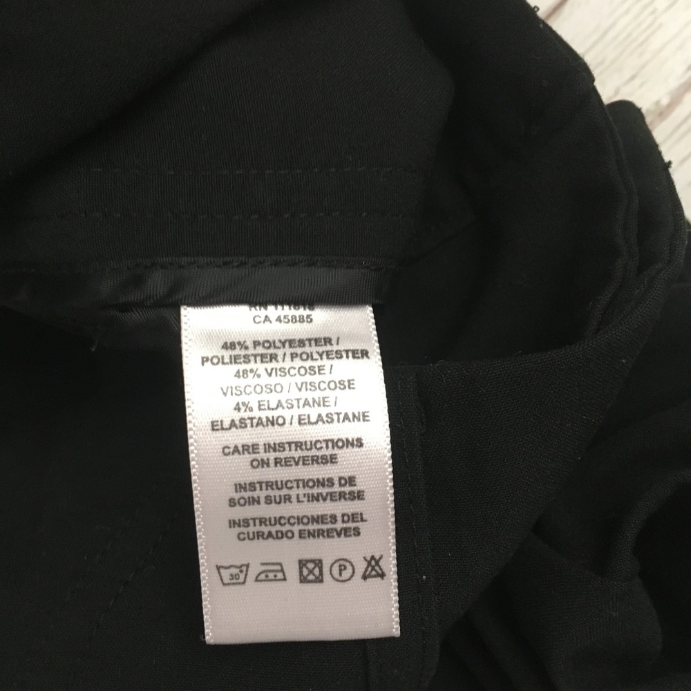 michael kors womens 2 cuffed cropped pants black b - Picture 4 of 5